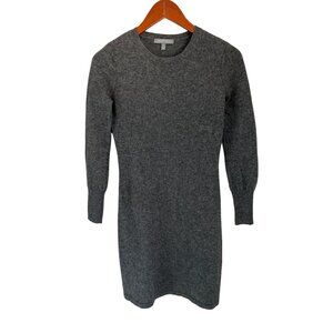Neiman Marcus Cashmere Collection Gray Knit Sweater Dress S